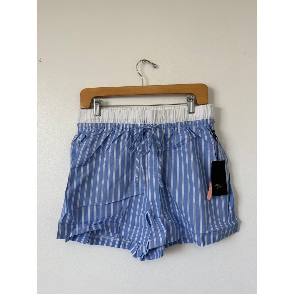Iris Basic American Style Striped Boxer Short  – Women's – NWT Size Large